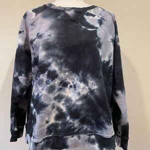 Rebecca Minkoff Navy Blue Tie-Dye Cozy Sweatshirt XL